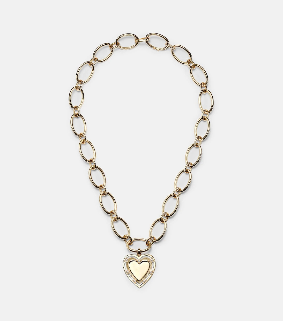 FoundRae - Love 18kt gold pendant necklace with diamonds