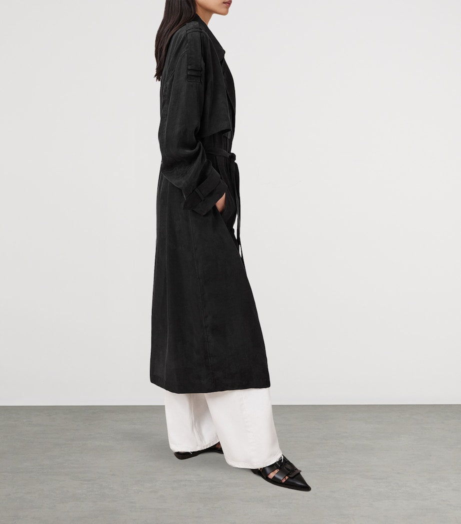 Black Linnie Trench Coat