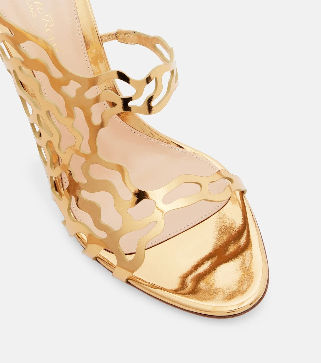 Gianvito Rossi - Metallic leather mules