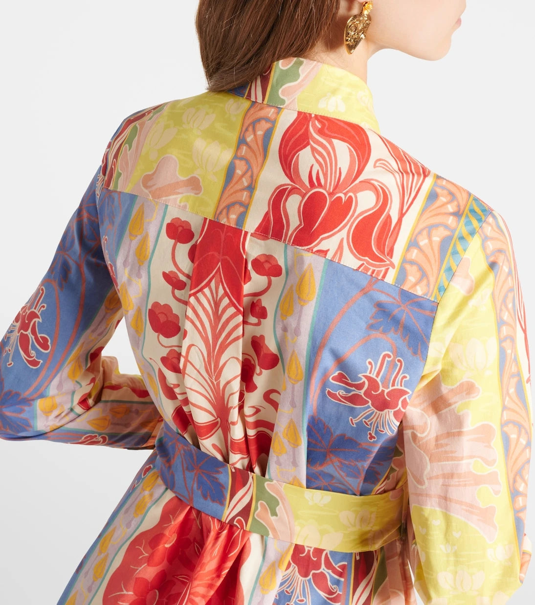 Etro - Printed cotton-blend shirt dress