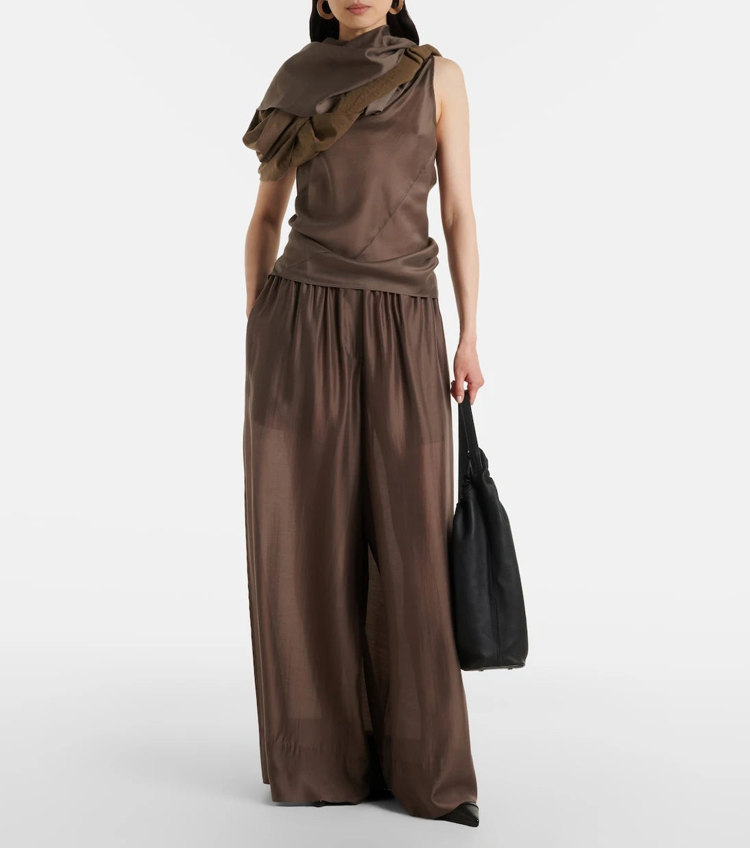 Entire Studios - One-shoulder satin top