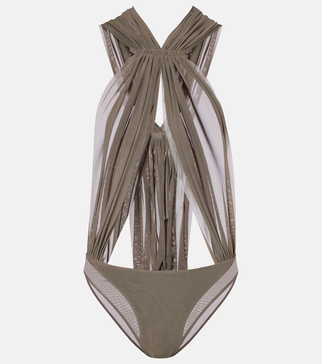 Rick Owens - Miami cutout sheer tulle bodysuit