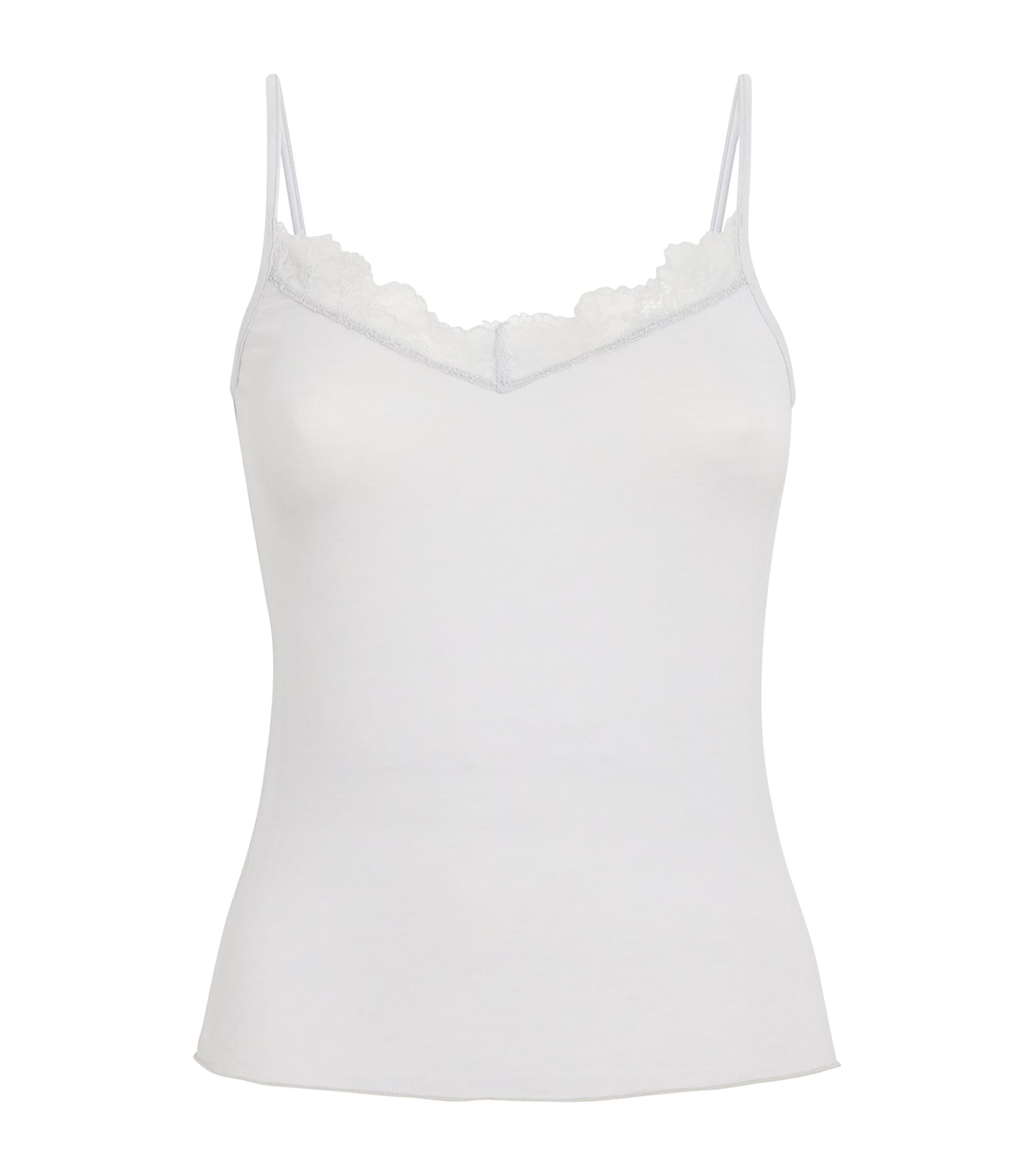 Skims Grey Sheer Modal Lace Camisole