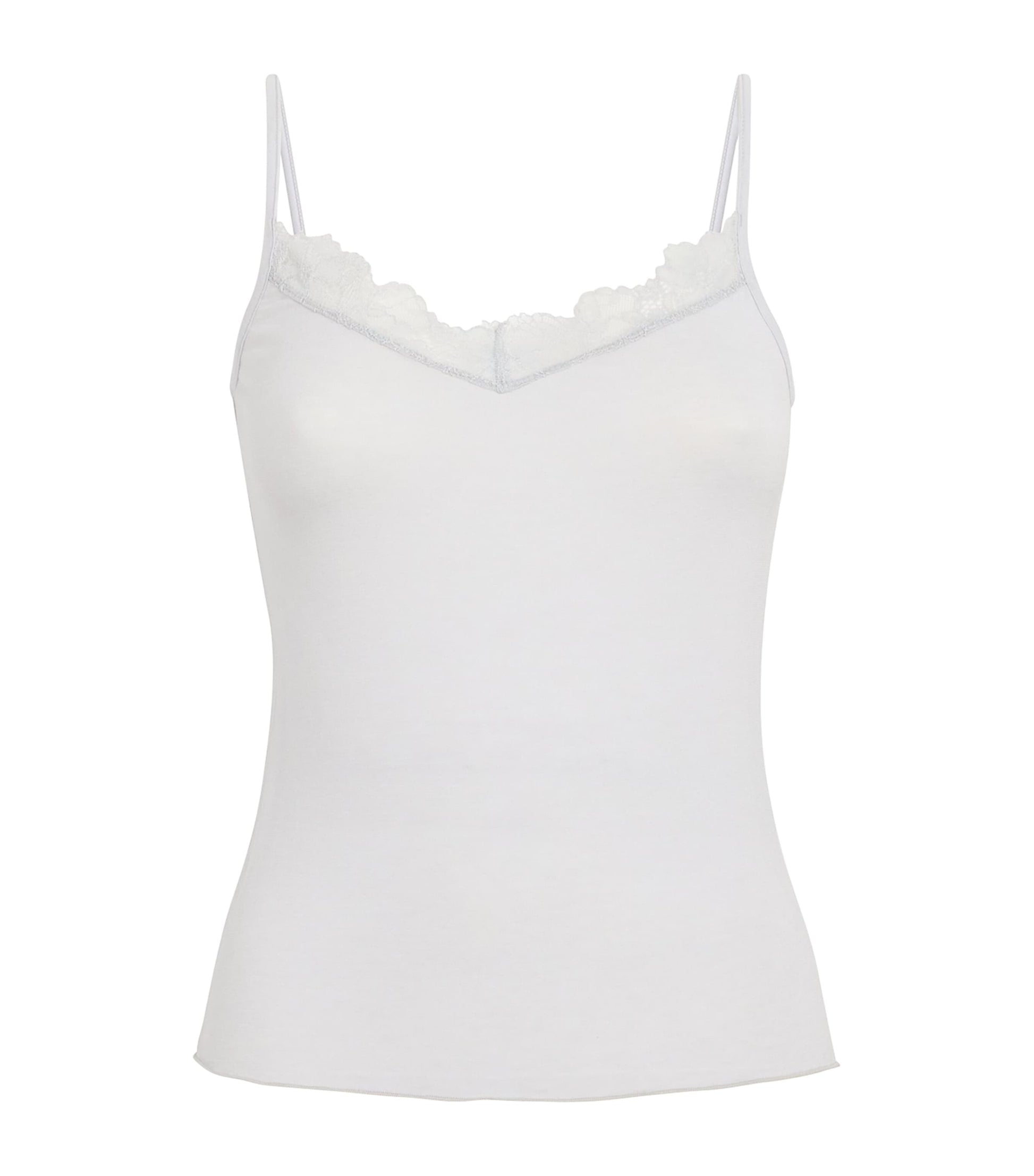Skims Grey Sheer Modal Lace Camisole