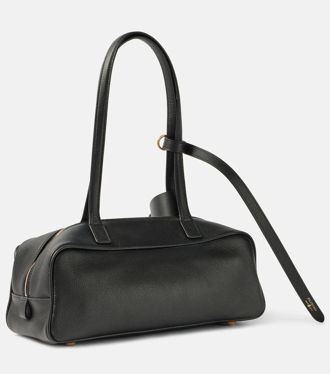 Balenciaga - Carrie Small leather bowling bag
