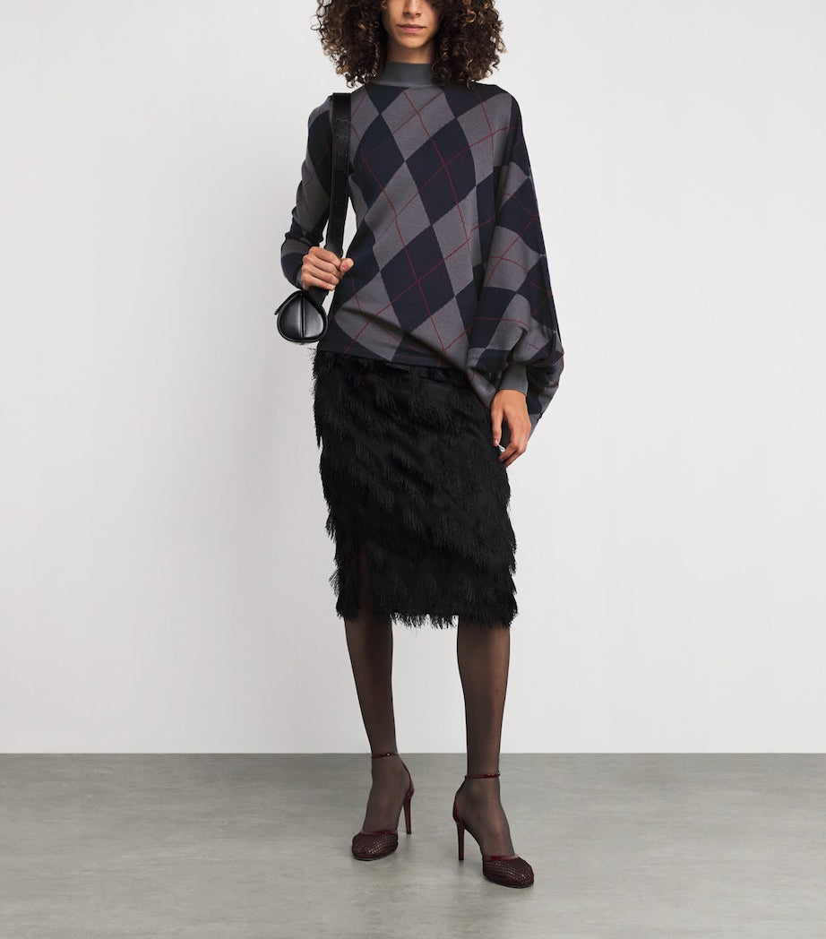 A.W.A.K.E. Mode Multi Merino Wool Argyle Sweater