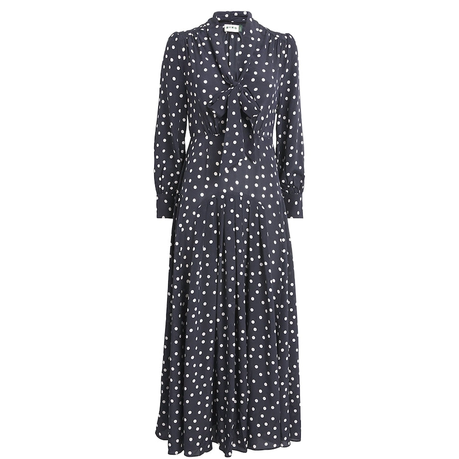 Silk Marigold Midi Dress