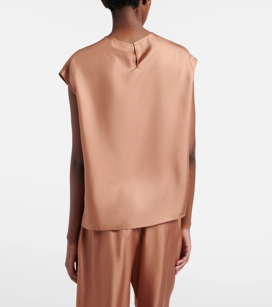 Asceno - Dasha silk twill top