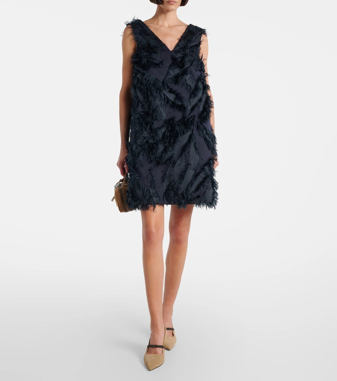 Brunello Cucinelli - Fringed minidress
