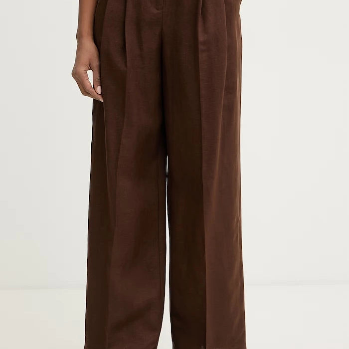 Twinset resmî kadın keten pantolonu