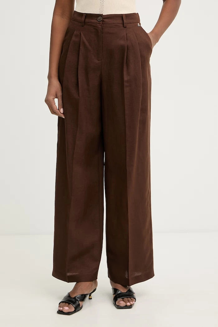 Twinset resmî kadın keten pantolonu