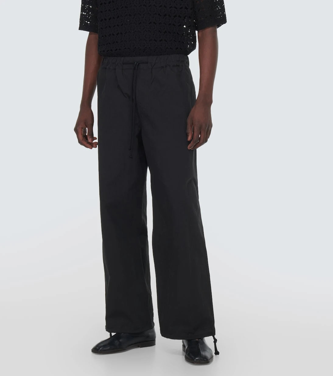 Commas - Cotton-blend high-rise pants