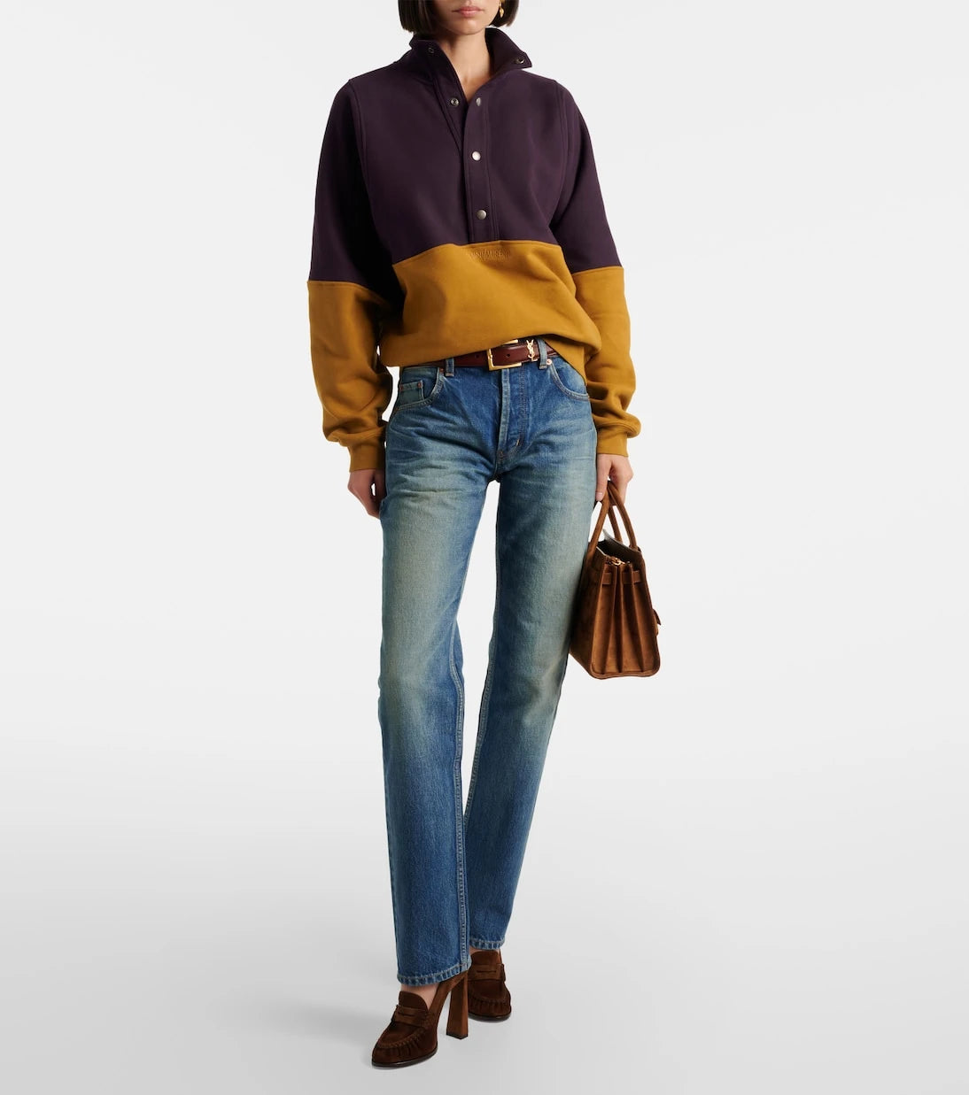 Saint Laurent - Le Loafer 110 suede loafer pumps