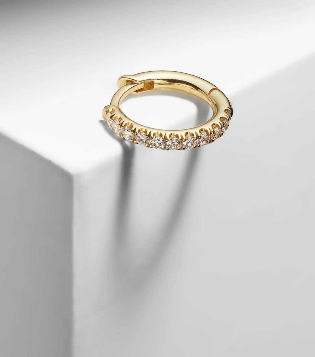 Spinelli Kilcollin - Micro Hoop Pavé 18kt gold single earring with diamond