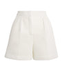 Max Mara White Mesh Jersey Shorts