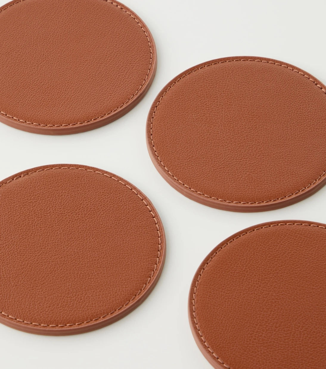 Georg Jensen - Sky set of 4 leather coasters by Aurélien Barbry