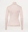Ivory Silk-Cashmere Rollneck Top