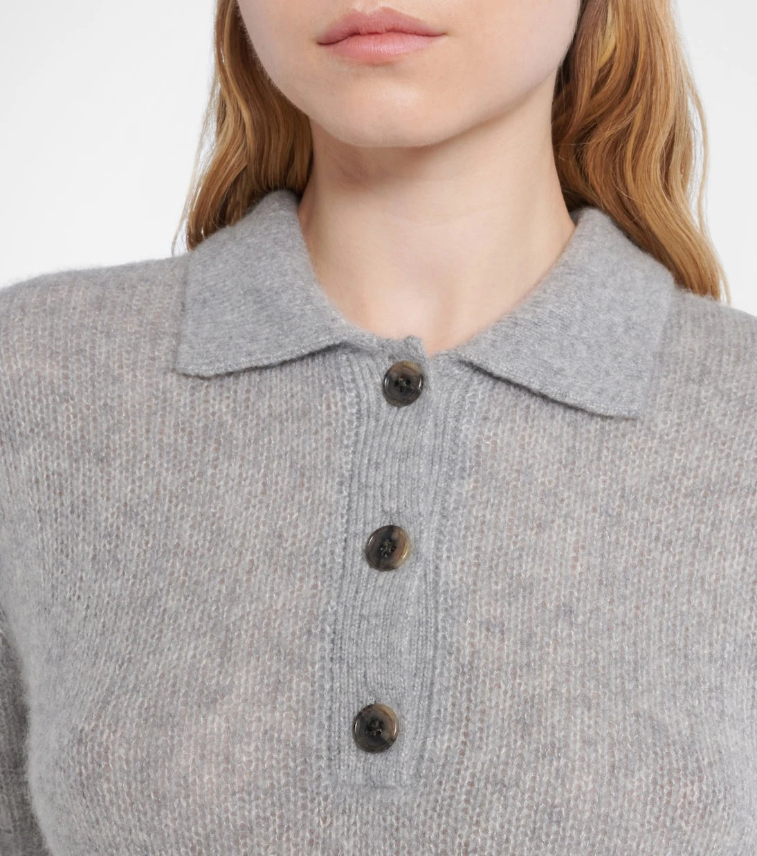 Lisa Yang - Masy cashmere and silk polo shirt