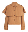 Ulla Johnson Orange Water-Repellent River Cape-Layer Jacket