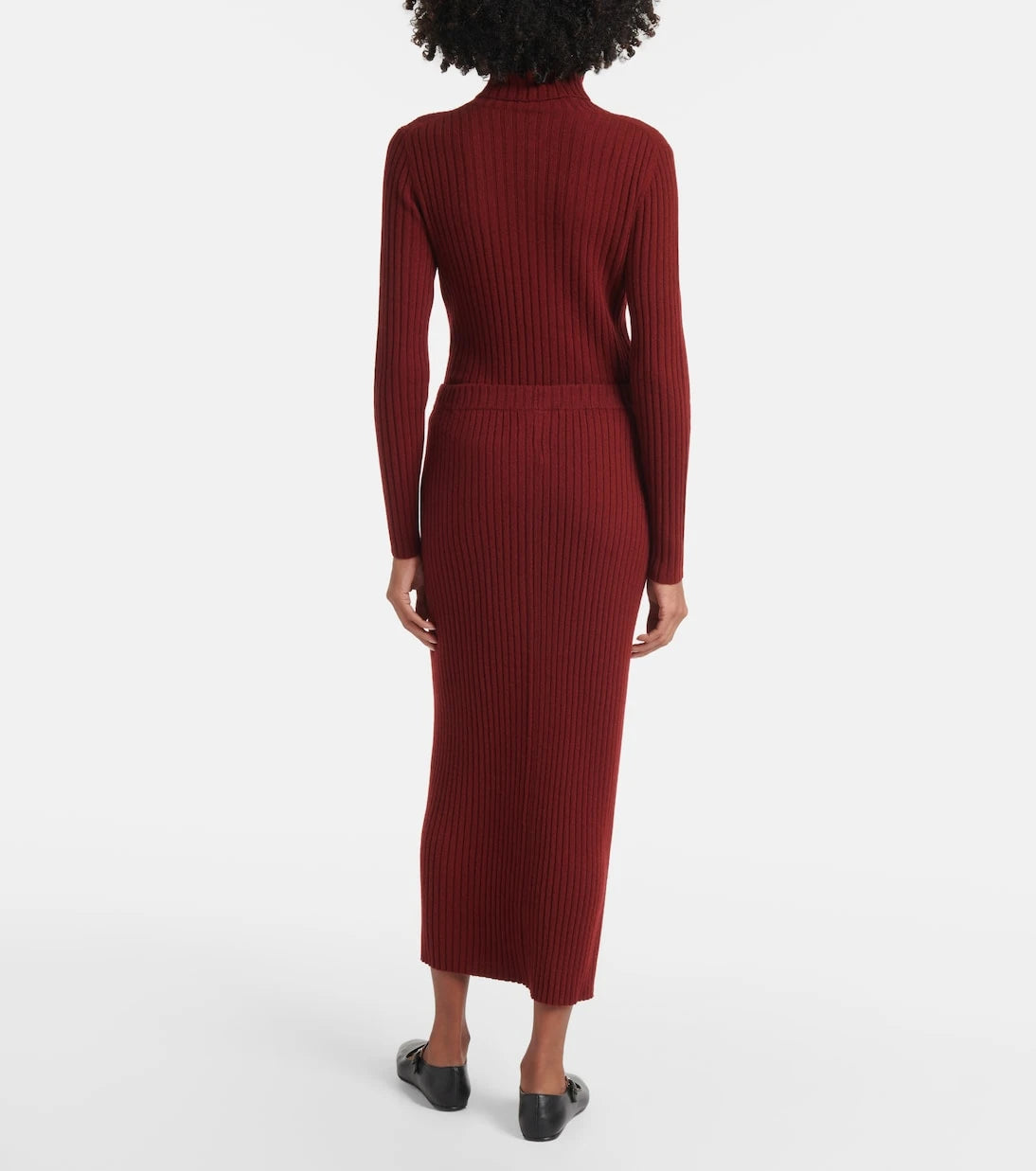 Jardin des Orangers - Cashmere midi skirt