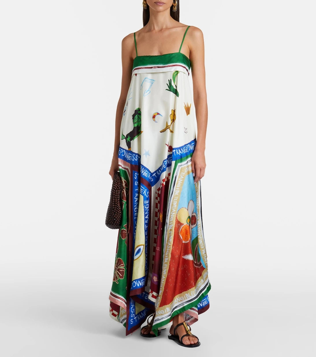Alémais - x MLAK Tangible Love printed silk midi dress
