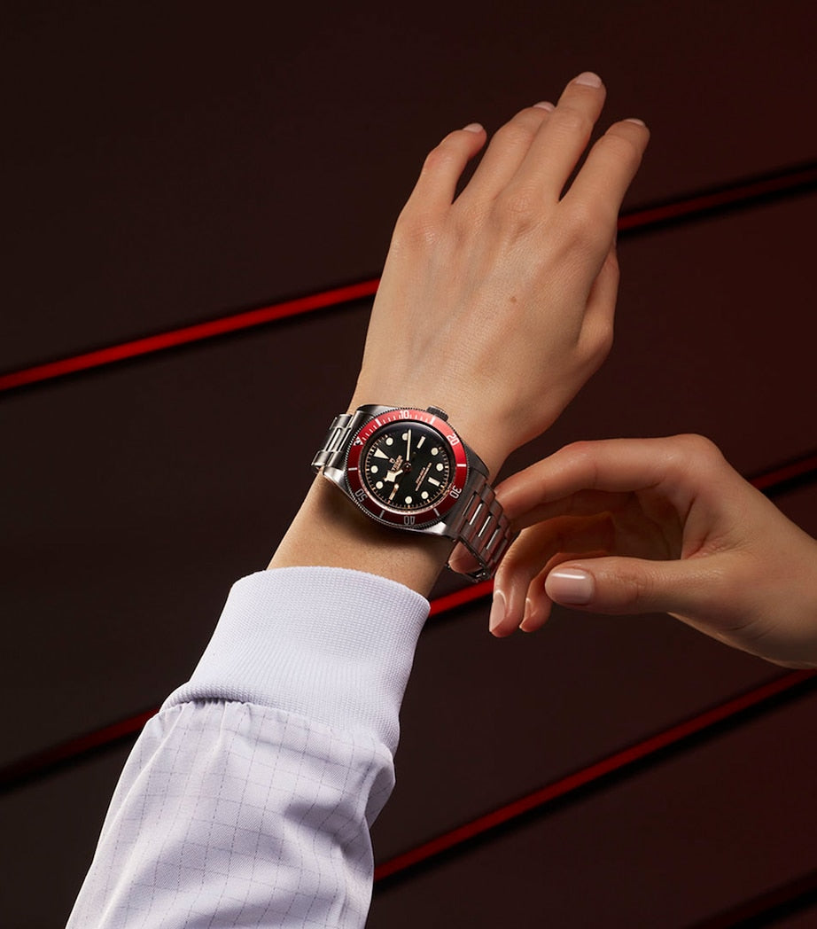 TUDOR Stainless Steel Black Bay Watch 41mm