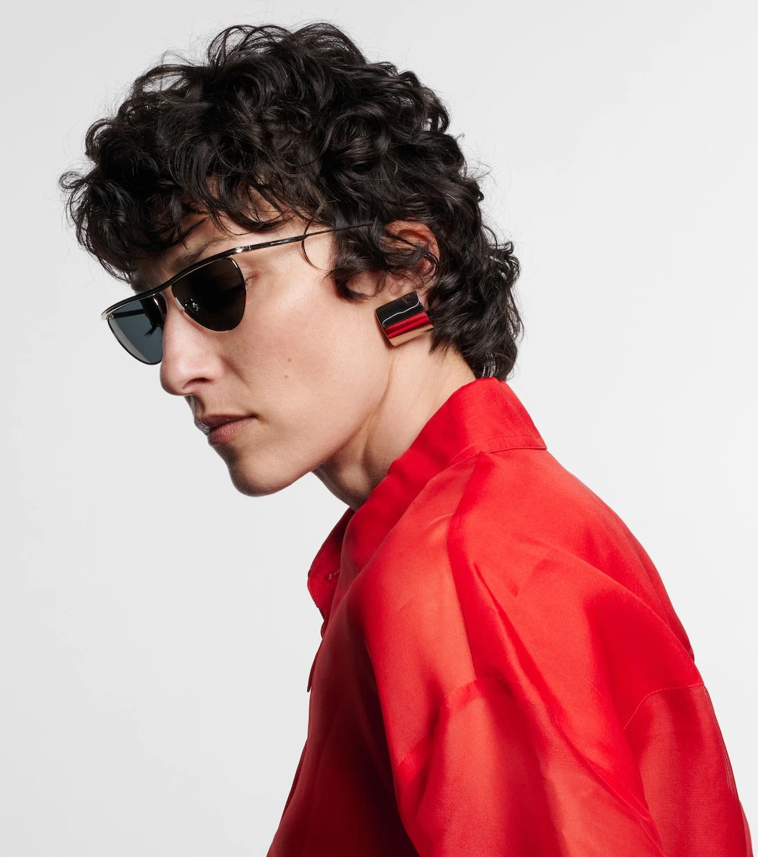 Khaite - x Oliver Peoples flat-top sunglasses