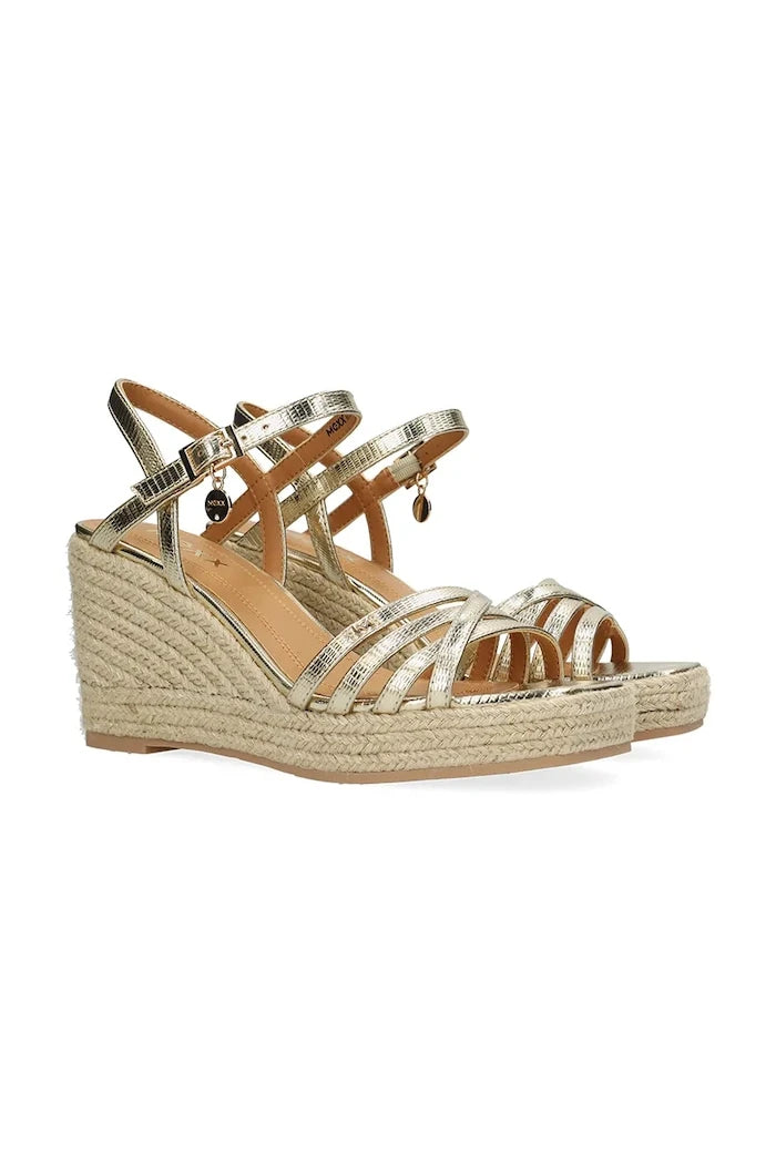 Mexx kadın eğimli platform espadril NOEMI PAKINA Topuklu sandalet