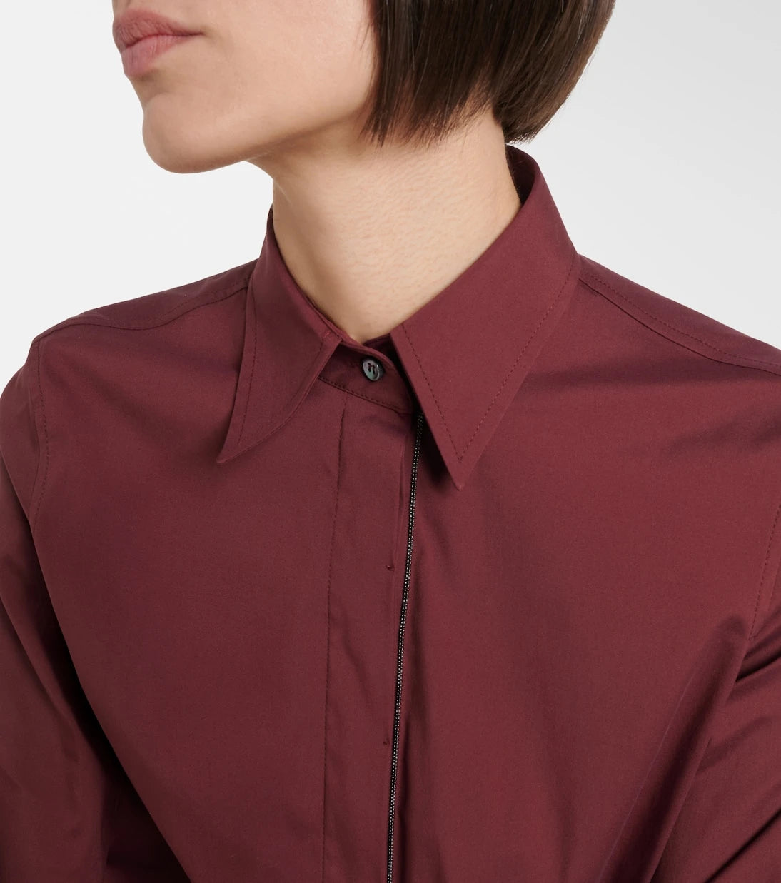 Brunello Cucinelli - Monili cotton-blend shirt