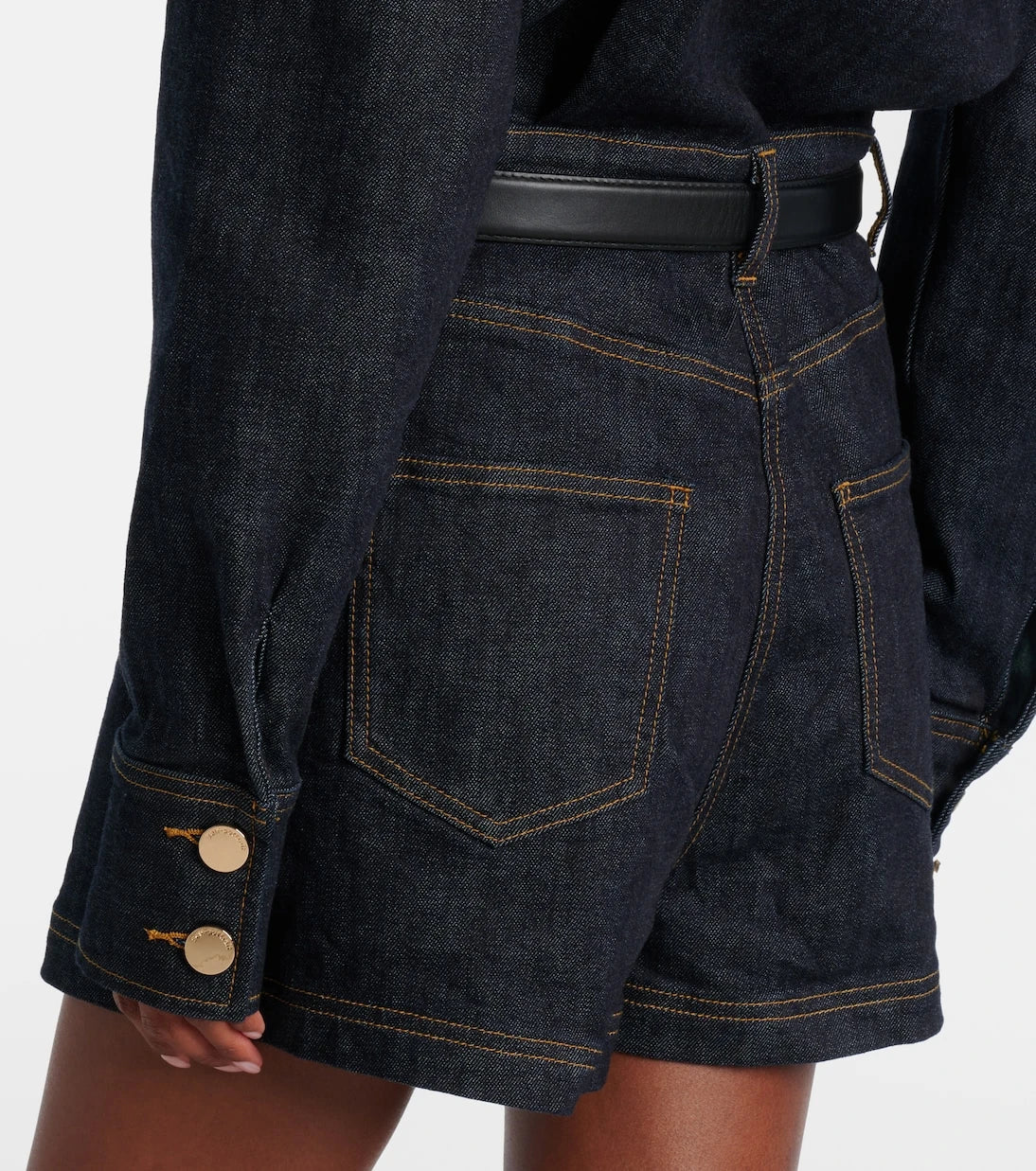 Self-Portrait - Denim romper