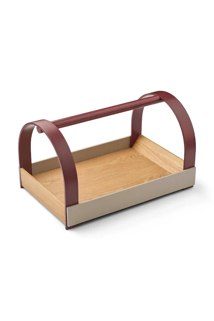 Gejst Meşe Ahşaptan Dekoratif Tepsi 23,5 x 40,5 x 27 cm