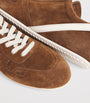Suede Minimal Low-Top Sneakers