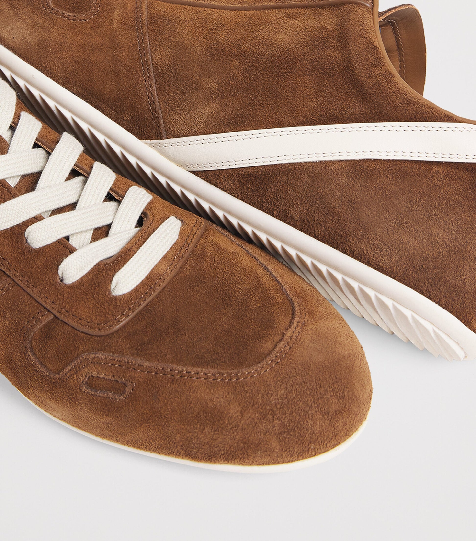 Suede Minimal Low-Top Sneakers