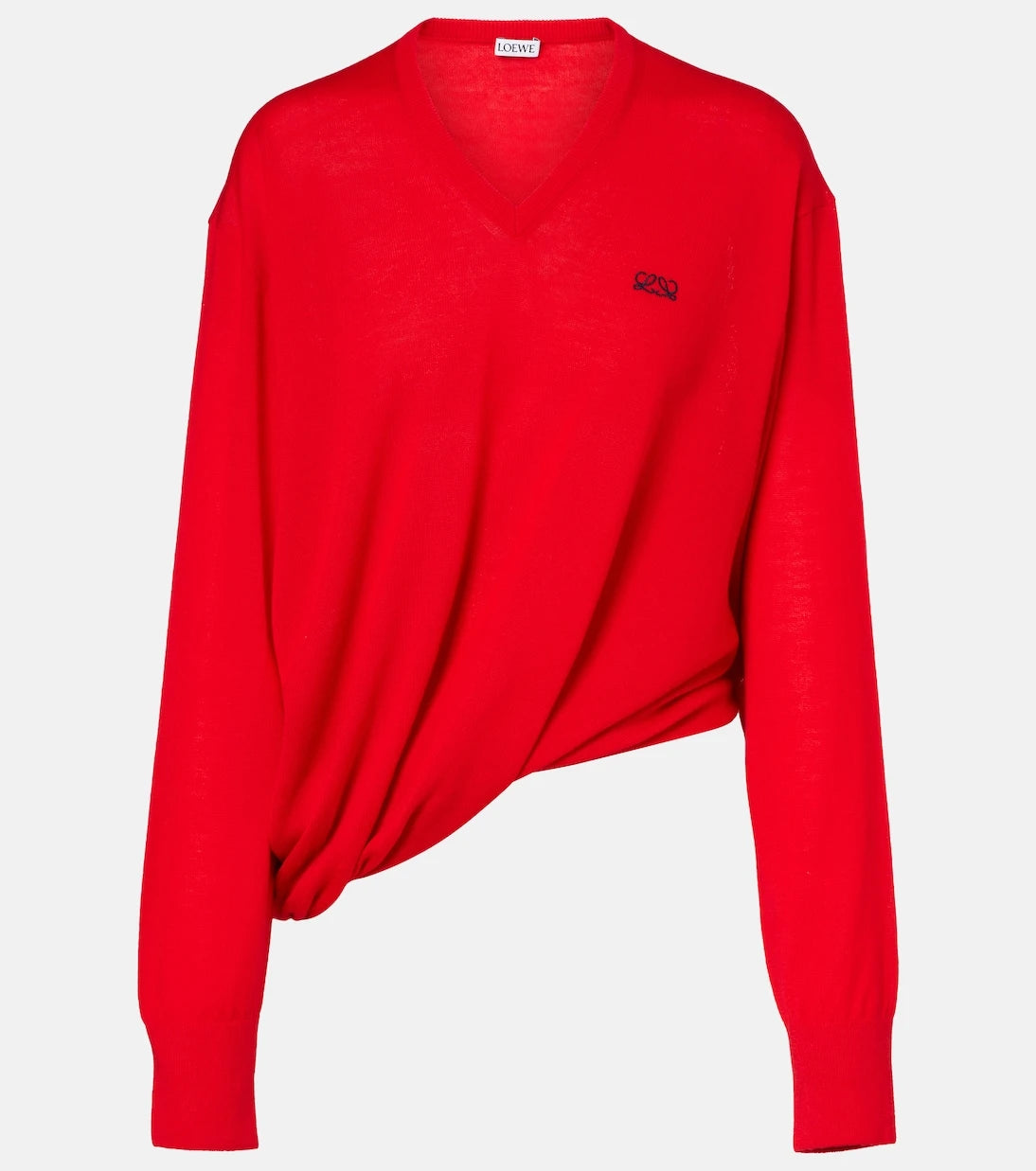Loewe - Double L asymmetric wool sweater
