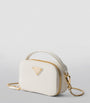 Prada White Saffiano Leather Mini Pouch