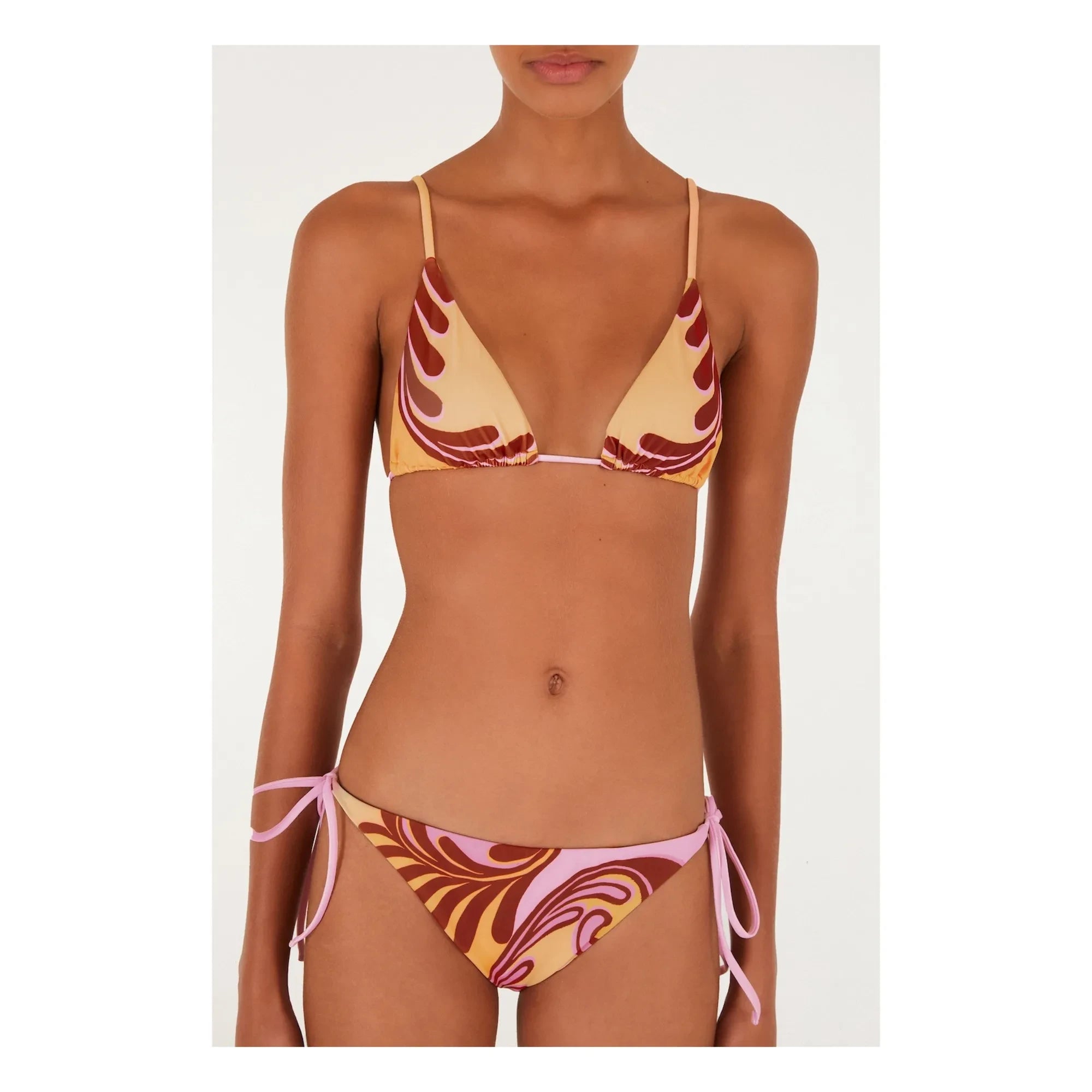 Farm Rio - Arabesque Swimsuit Top | Yellow