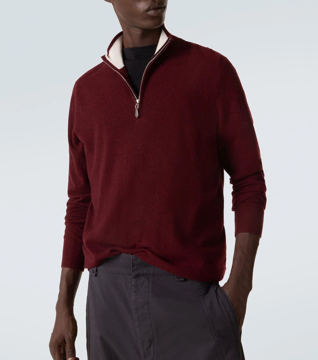 Arch4 - Mr Fenchurch cashmere half-zip sweater