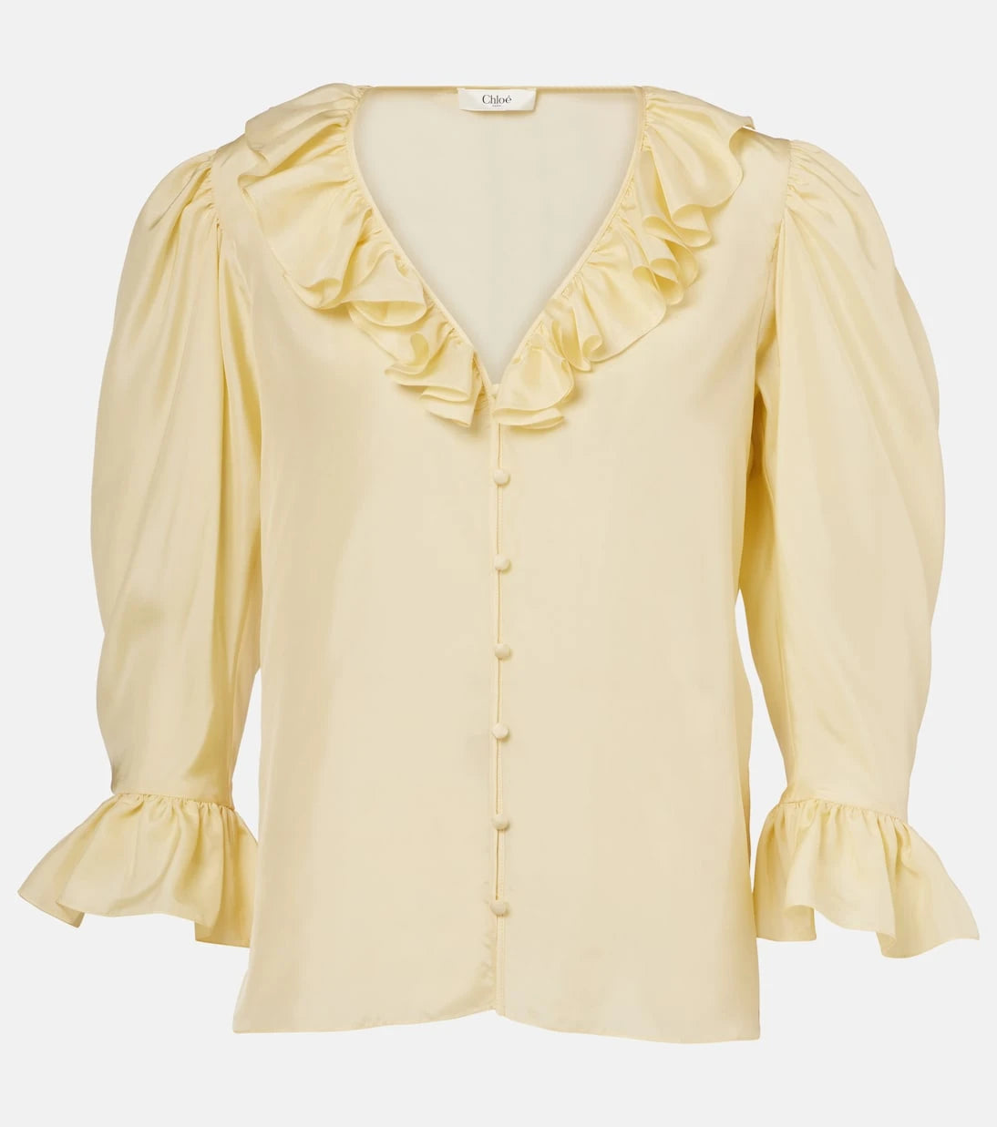Chloé - Ruffled silk habutai blouse