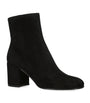 Gianvito Rossi Black Suede Camoscio Stivale Ankle Boots 70