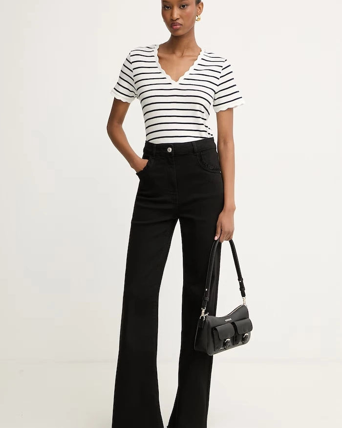 Morgan kadın wide leg jean