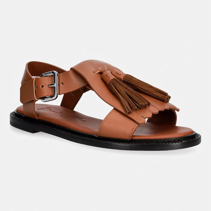 Weekend Max Mara сандали дамски от кожа Wkaarte