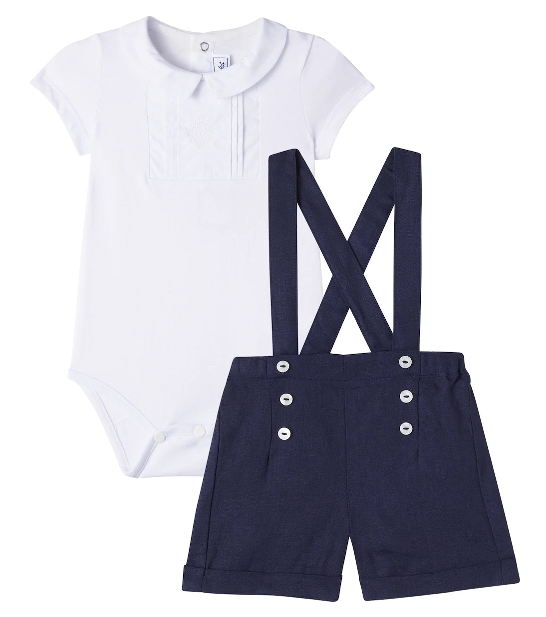 Tartine et Chocolat - Baby bodysuit and overalls set