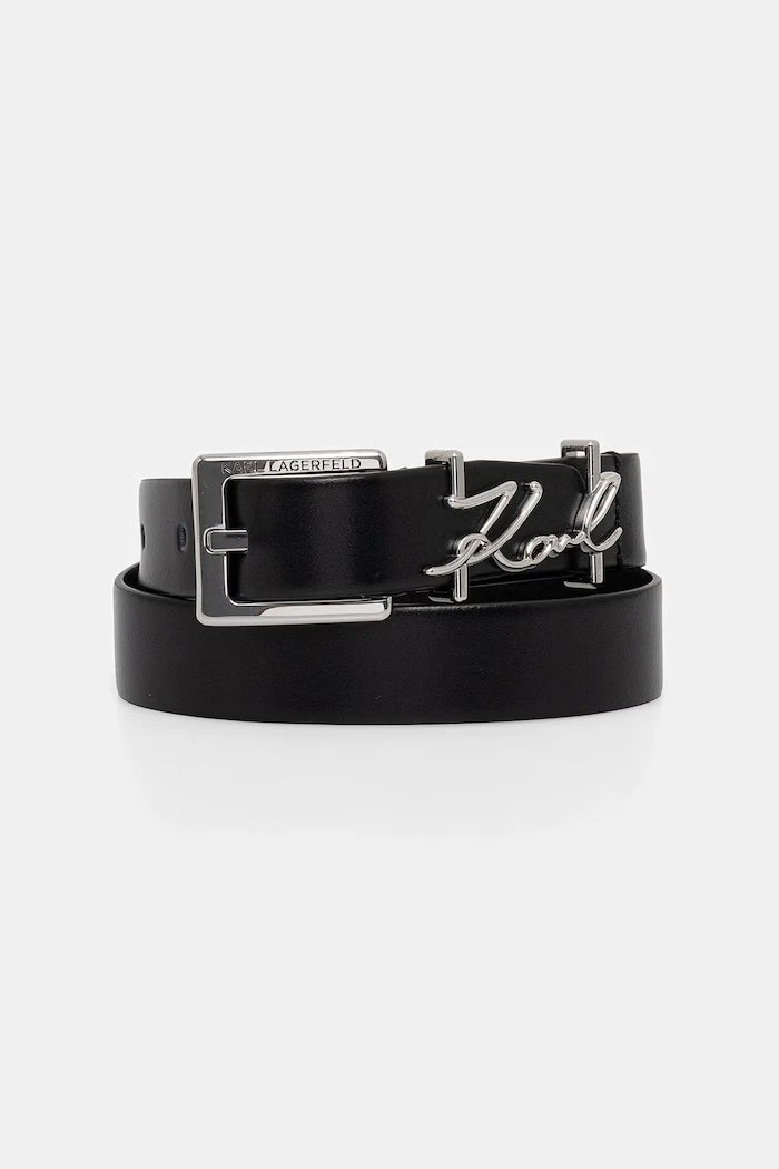 Karl Lagerfeld колан дамски от кожа K/SIGNATURE