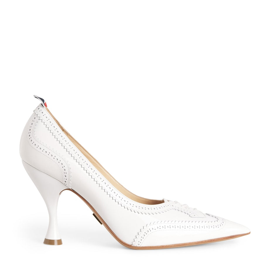 Thom Browne Patent Leather Wingtip Pumps 90