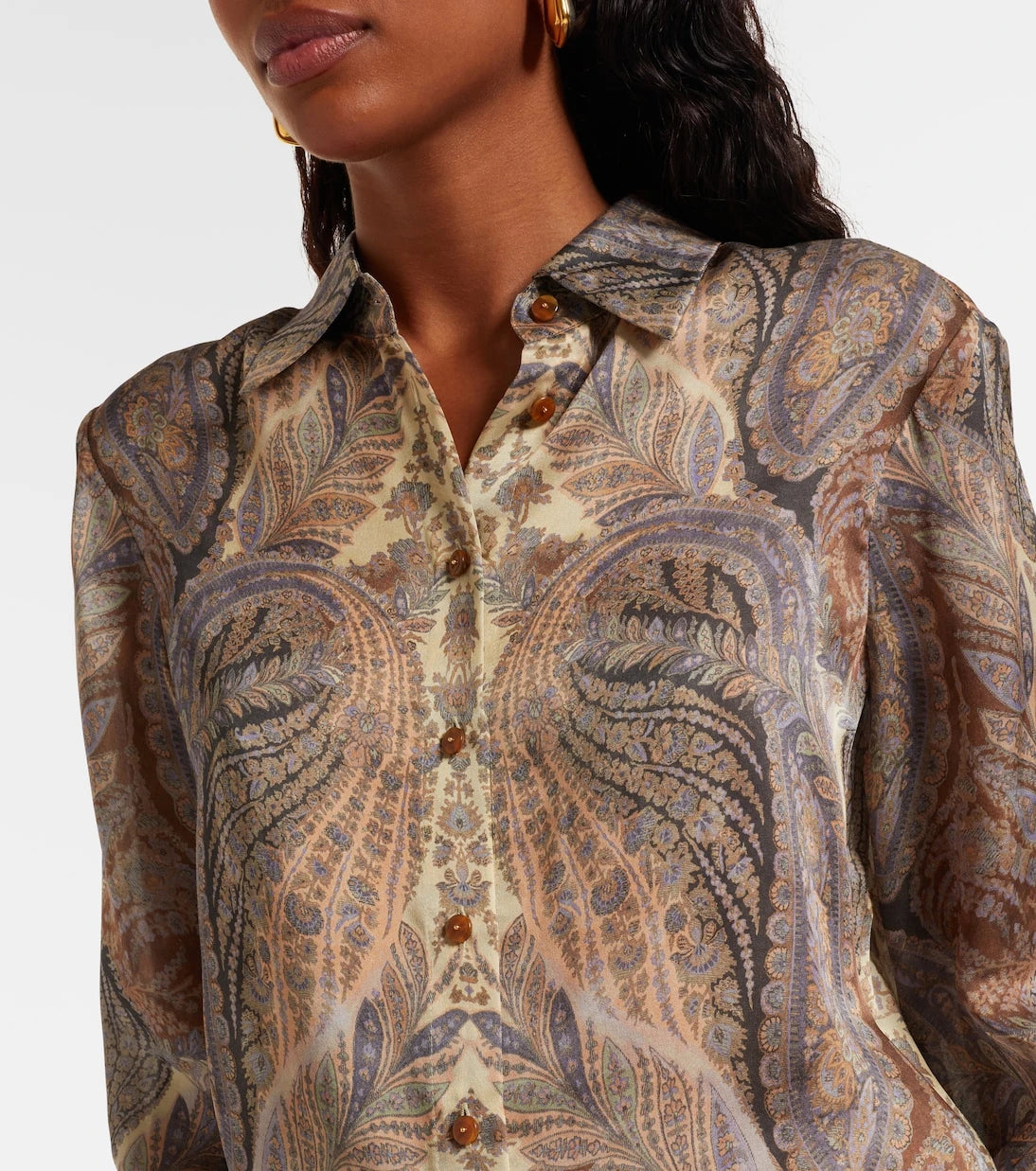 Zimmermann - Hypnotic paisley silk satin shirt