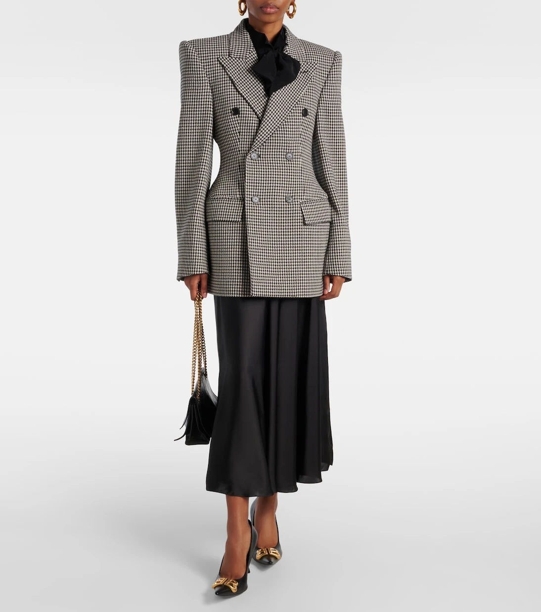 Balenciaga - Houndstooth wool blazer