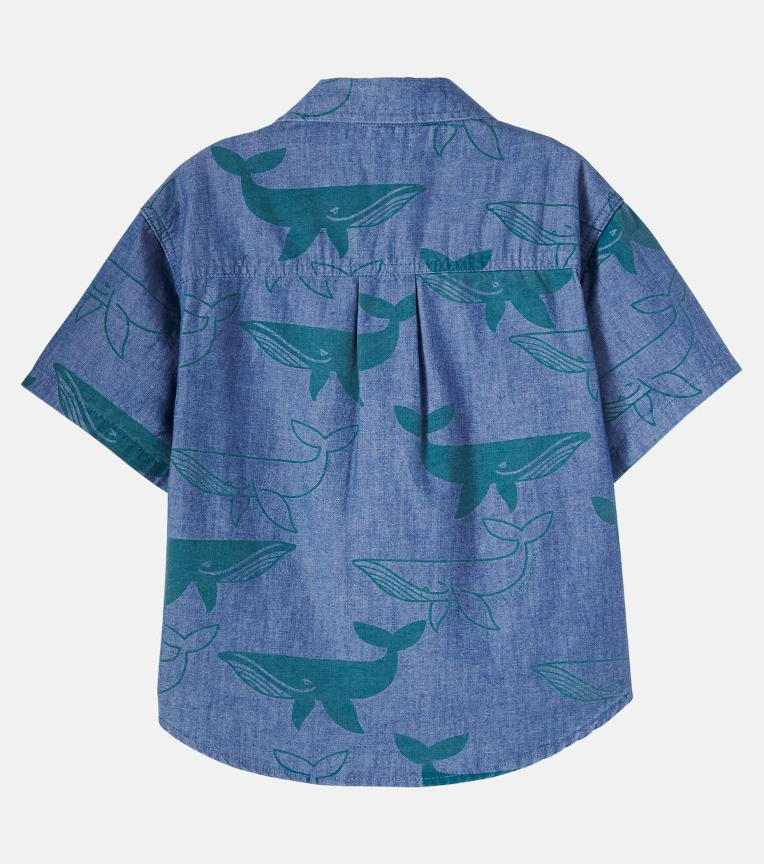 Stella McCartney Kids - Printed denim bowling shirt