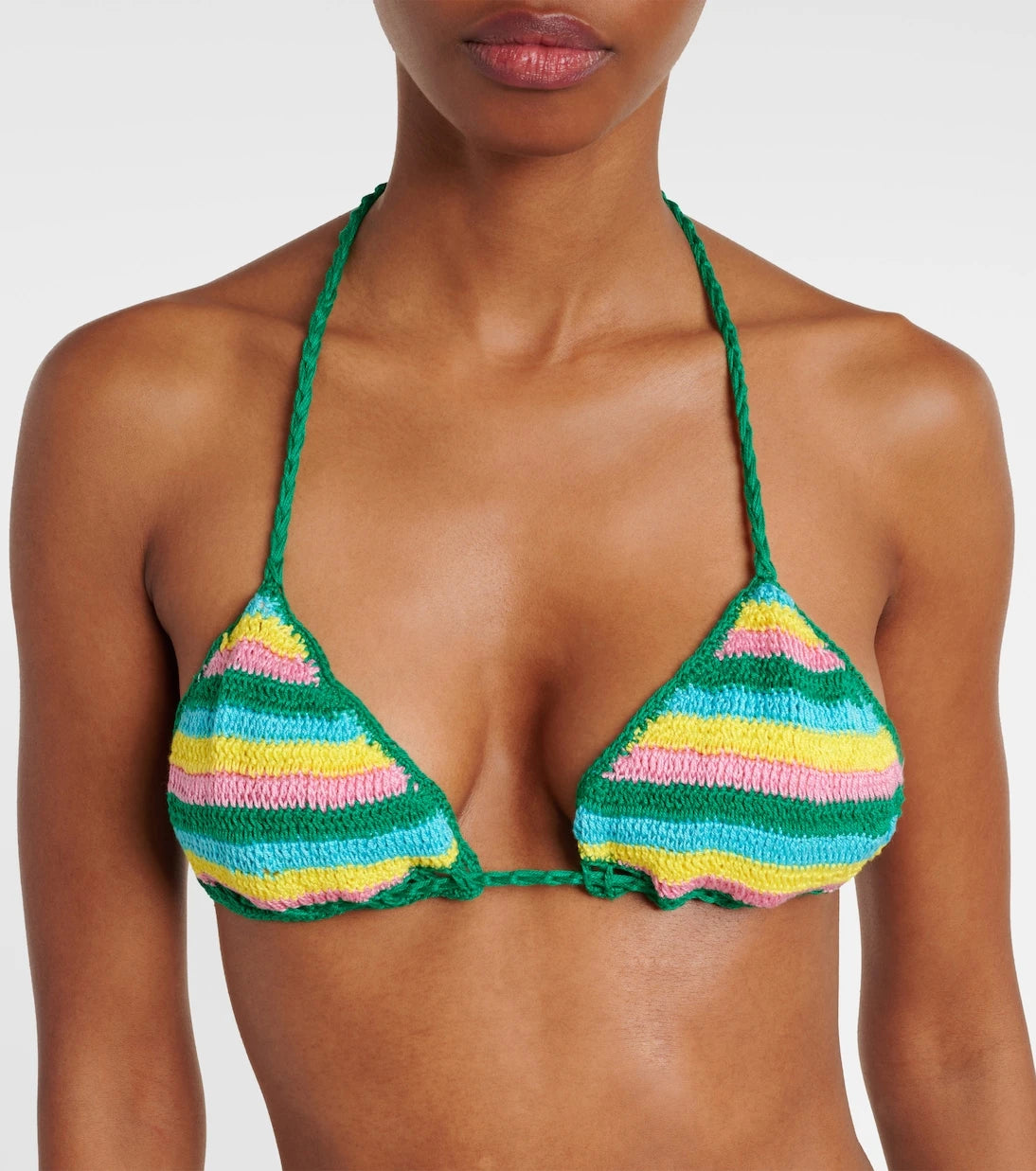 Anna Kosturova - Gabrielle crochet cotton bikini top