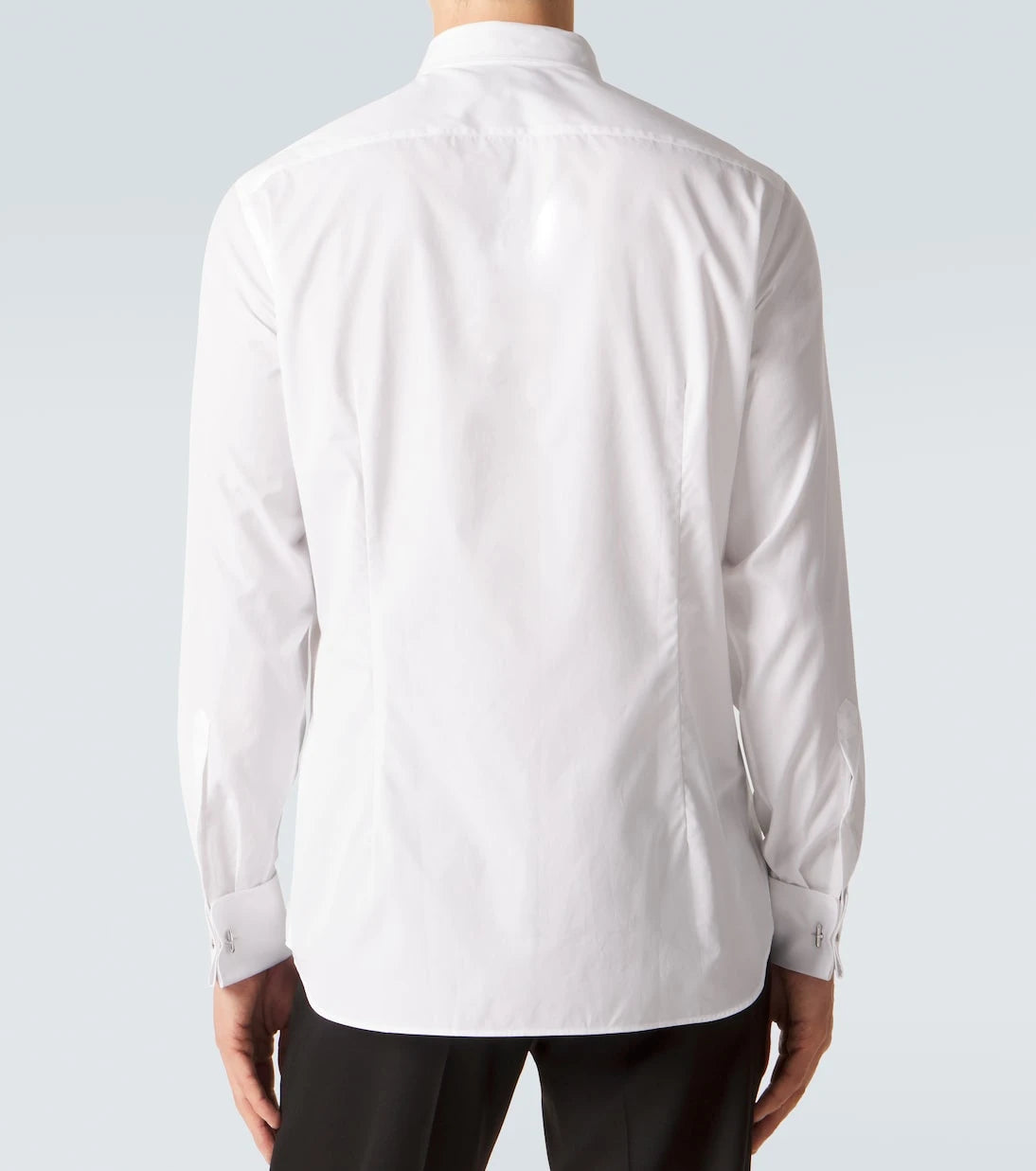 Lardini - Cotton poplin tuxedo shirt
