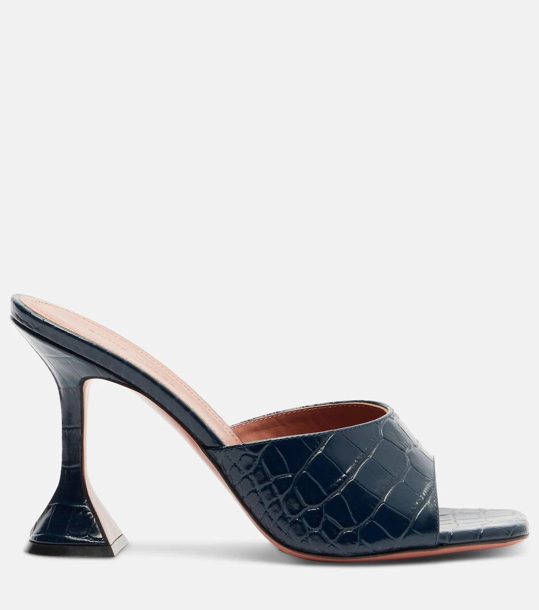 Amina Muaddi - Lupita croc-effect leather mules
